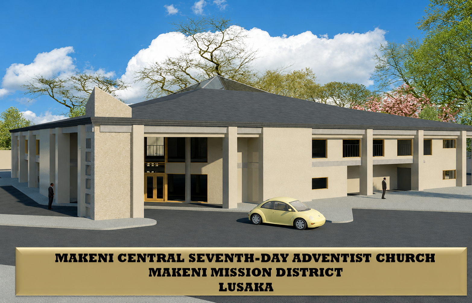 New Makeni Central SDA Church building construction site