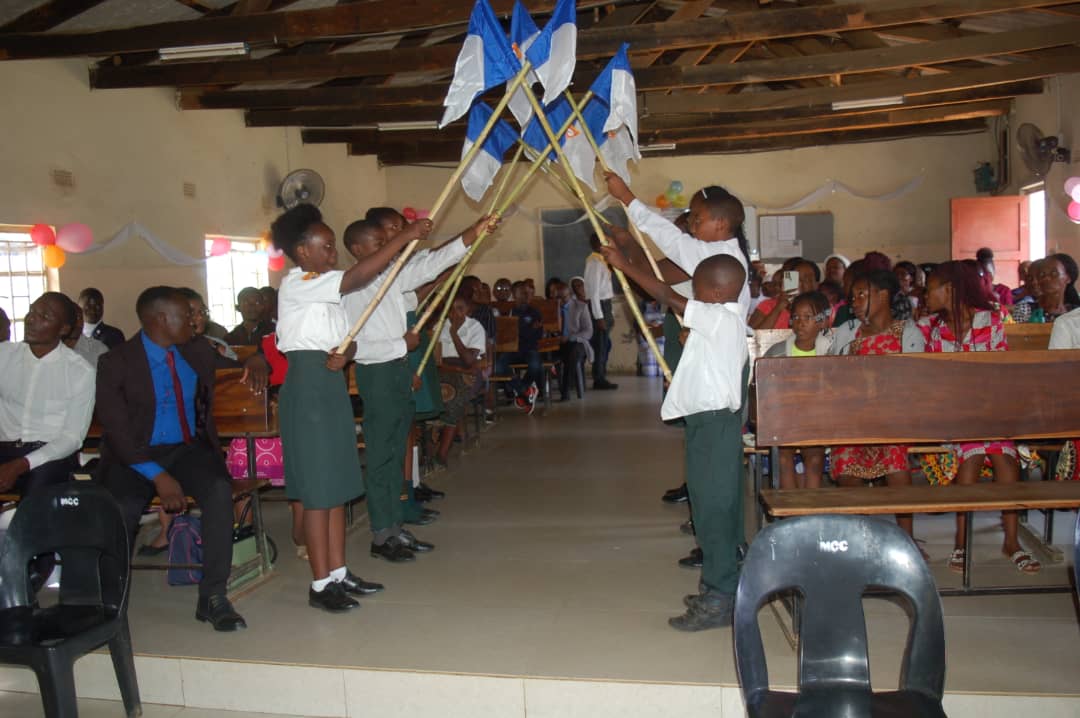 Pathfinder Club flag ceremony